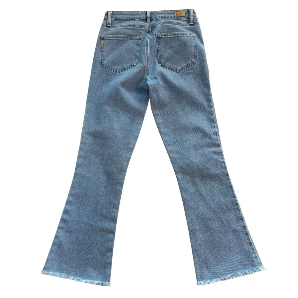 NWOT PAIGE Rory Crop Flare Raw Hem Jeans Size 26 - Picture 5 of 10